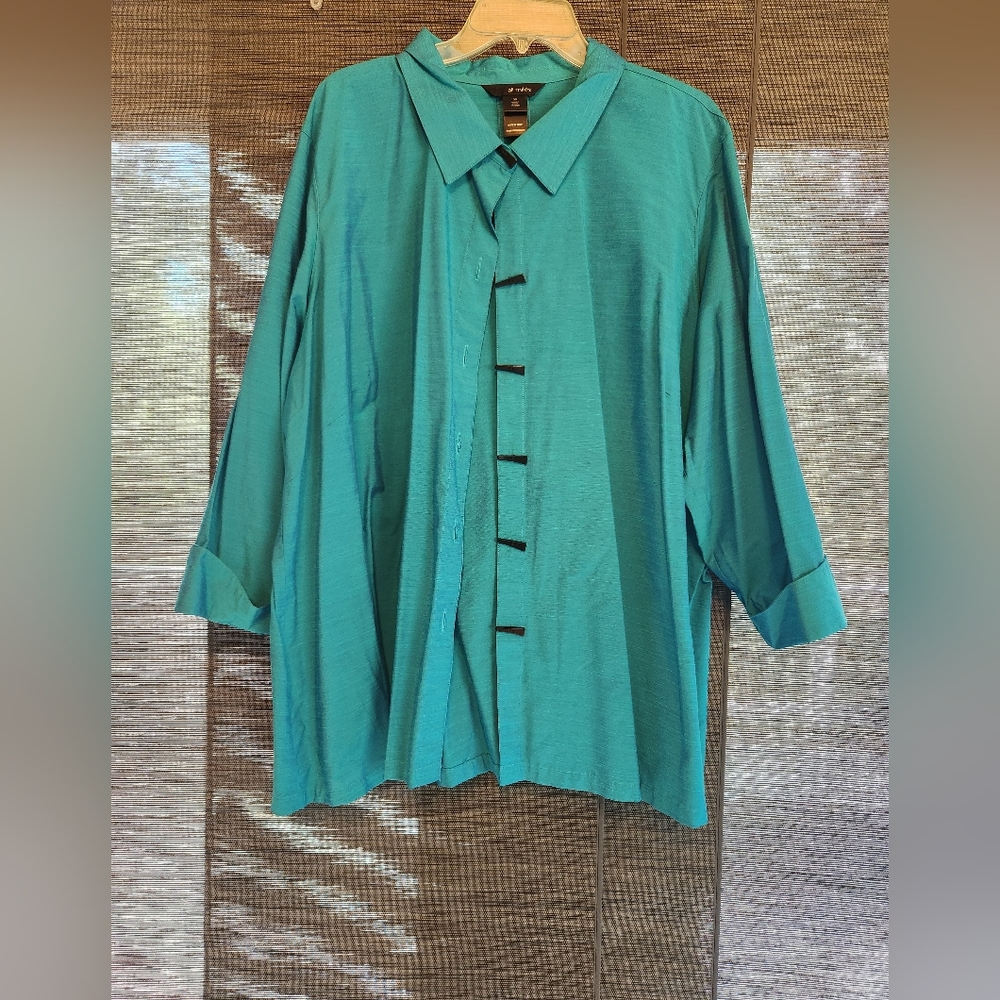 NWT Ali Miles Turquoise Shirt Jacket
